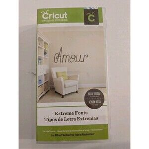 CRICUT Extreme Fonts Amour - 2001981 - In Box Cartridge Book